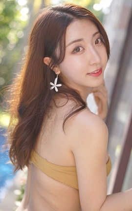 黑川-私房写真 黄色抹胸_丽丝库