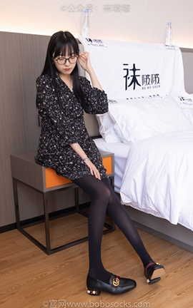 袜啵啵BoBoSocks NO.064 稚予-平底鞋厚黑丝_丽丝库