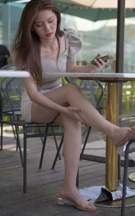 精选街拍作品 NO.1414 一始街拍作品 白裙美女 part5_丽丝库