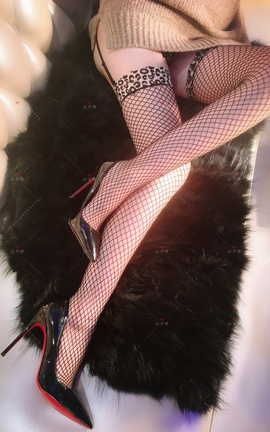 丝月神-2019.01.10豹纹蕾丝网袜_丽丝库