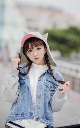 台湾网美 Wangmei 点点制服时装 点公主就是萌萌哒#0076_丽丝库