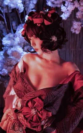 Shika小鹿鹿-北斋和服_丽丝库