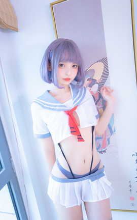 神楽板真冬-灰丝吊带JK_丽丝库