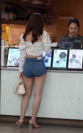 精选街拍作品 NO.0278 一筒街拍作品 热裤女孩 part7_丽丝库