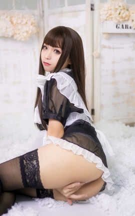 蠢沫沫 蠢沫沫 NO.012 短透明女仆_丽丝库