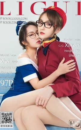 丽柜Ligui 2022.11.11 双生花-空中丝欲 汐汐＆心心_丽丝库