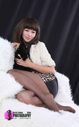 上海炫彩丝袜写真 No.282  沫沫_黑丝猫女