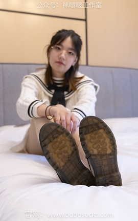 袜啵啵BoBoSocks NO.117 小甜豆-黑皮鞋厚肉丝_丽丝库