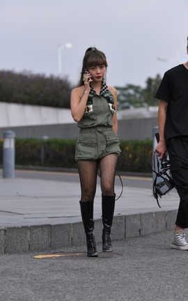 精选街拍作品 NO.1183 长靴网袜_丽丝库