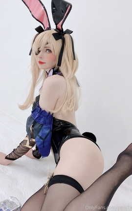 Peachmilky Fischl Playboy Bunny Genshin Impact_丽丝库