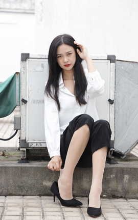 思话SiHua SJ054 橙子 职场气质_丽丝库