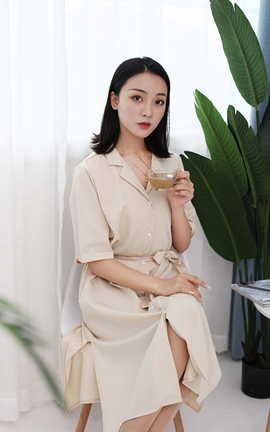 奈丝写真 NO.136 秀秀-温柔奶茶色系_丽丝库