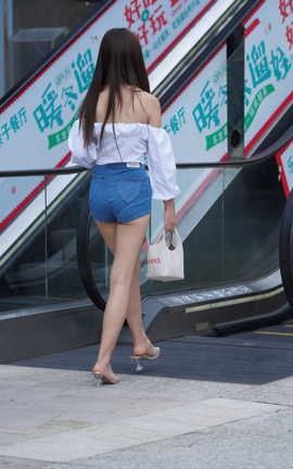 精选街拍作品 NO.1316 凯恩街拍作品 清新可爱的热裤女孩 part3_丽丝库