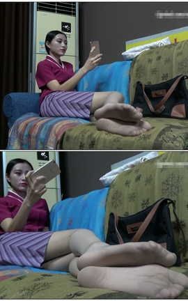 K&M足控脚底视频 145-空姐小姐姐丝袜脚肉色丝袜高跟[1920X1080][13分22秒]_丽丝库