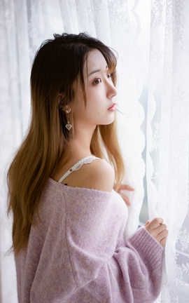 黑川-NO.002 紫色毛衣_丽丝库