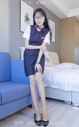 袜啵啵BoBoSocks NO.115 稚予-平底鞋肉丝空姐制服_丽丝库