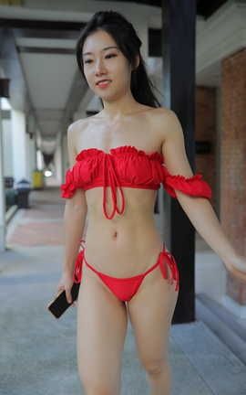 精选街拍作品 NO.0163 苏梅岛旅拍 Moyunia 粉橙 03 part2_丽丝库