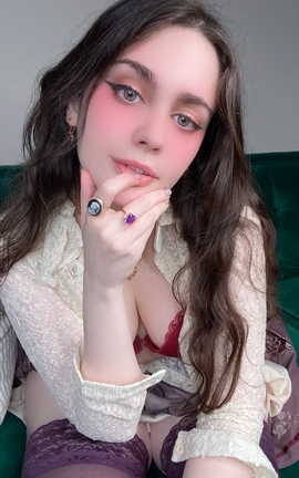 adina luna Purple Thigh Highs_丽丝库