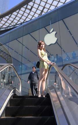 精选街拍作品 NO.0251 程生街拍 格子吊带包臀裙 part3_丽丝库