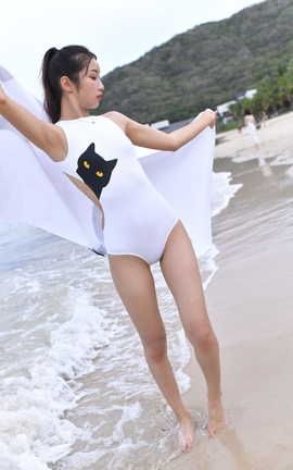 精选街拍作品 NO.0333 咔喳旅拍 萌萌性感可爱连体泳衣 part4_丽丝库
