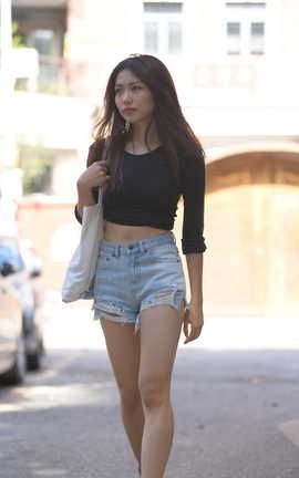 精选街拍作品 NO.0406 红石街拍摄影作品 热裤女孩 part2_丽丝库