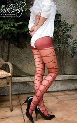 丝宝SilkBaby大尺度丝袜写真 VIP套图No.090 酒红潋滟!