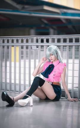 沧霁桔梗-cos散图_丽丝库