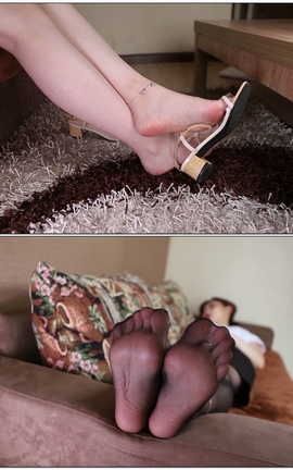 脚模摄影-空中小姐下机后的丝袜拍摄生活[1920X1080][14分48秒]_丽丝库