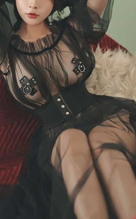 Yuuhui玉汇 爱欲之神 黑纱朦胧+绳缚_丽丝库