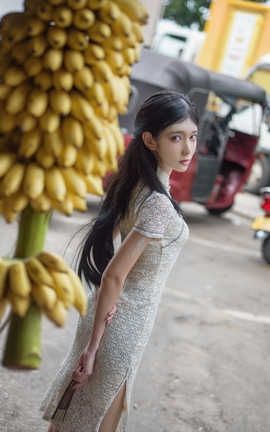 南桃Momoko-白旗袍_丽丝库