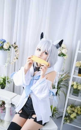 黑猫猫OvO-NO.015 白上吹雪_丽丝库