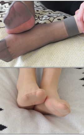 袜啵啵BoBoSocks NO.085 小甜豆-平底鞋短灰丝短肉丝[1920X1080][]_丽丝库