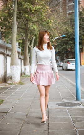 精选街拍作品 NO.1042 小透明DK街拍作品 甜美肉丝小美女 part1_丽丝库