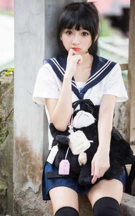 台湾网美 Wangmei 點點╳史旺基「制服女孩蟾蜍山遊記」#0142_丽丝库