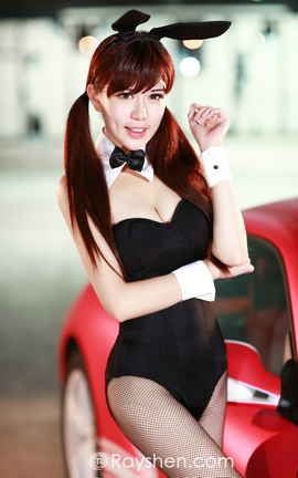 睿奢文化摄影写真集 Vol.0034 翘臀黑丝兔女郎车模