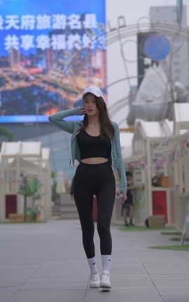 精选街拍作品 NO.1412 一始街拍作品 性感黑色瑜伽 part9_丽丝库