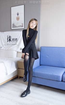 袜啵啵BoBoSocks NO.255 稚予-皮鞋、厚黑丝_丽丝库