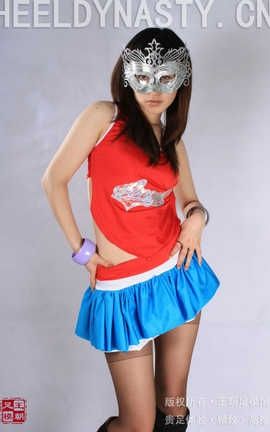 王朝贵足 No.349 宣萱火箭拉拉队制服咖啡丝袜长靴系列A_丽丝库