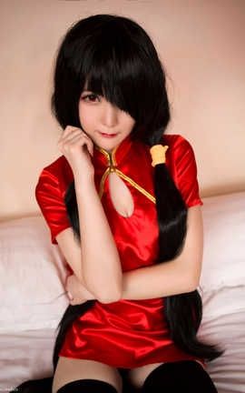 一小央泽-时崎狂三 大红旗袍_丽丝库