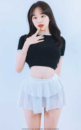 韩国写真GlamARchive BAEK SUL TANG No 6 CROBTOP SKIRT_丽丝库