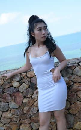 精选街拍作品 NO.0091 苏梅岛旅拍 Autumn 包臀裙 03_丽丝库