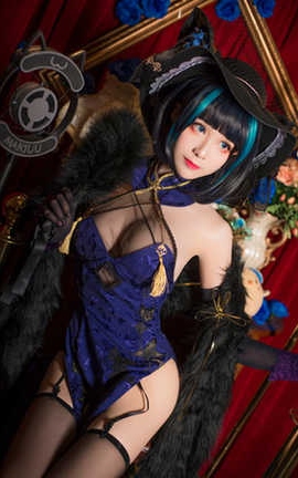 Tomoyo酱 柴郡旗袍_丽丝库