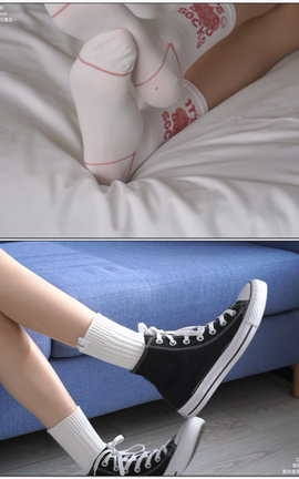 袜啵啵BoBoSocks NO.143 稚予-匡威板鞋[3840X2160 27分11秒]_丽丝库