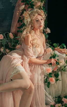 奶桃 油画少女_丽丝库