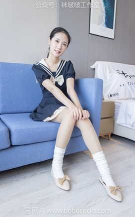袜啵啵BoBoSocks NO.107 小安-平底鞋白棉袜肉丝_丽丝库