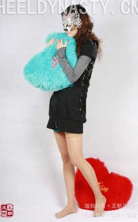 王朝贵足 No.321 布丁黑色连身短裙肉色吊带丝袜俏皮系列A_丽丝库