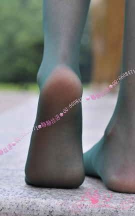 静静丝语 No.005 15D超爽清新包芯丝连裤袜（绿色）