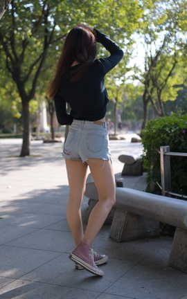 精选街拍作品 NO.0406 红石街拍摄影作品 热裤女孩 part9_丽丝库