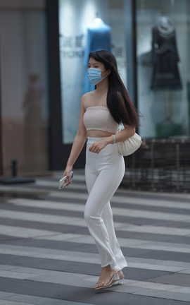 精选街拍作品 NO.0282 加菲mao街拍作品 白裤女子 part3_丽丝库