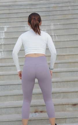 精选街拍作品 NO.0306 凯恩街拍作品 搭讪紫色瑜伽裤女士 part3_丽丝库